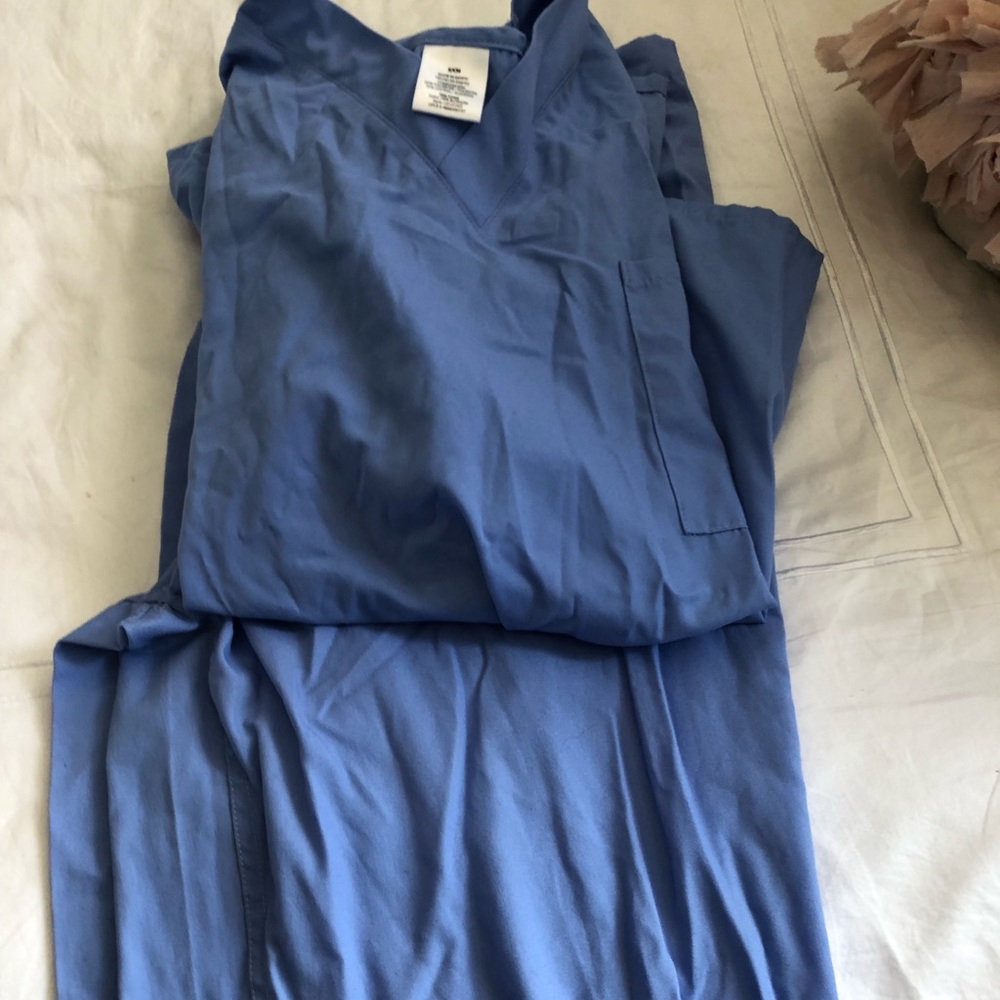 blue scrubs